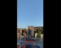 Black outfit girl desert 