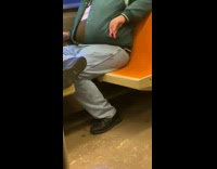 Guy with long pink fake acrylic nails 