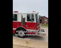 Man bought firetruck from facebook marketplace 