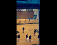 Collab VIBES - Volleyball Player Dives for Ball then Kick it in Her Face 