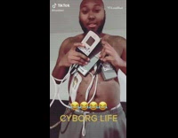 Shirtless guy unplugs heart battery faints joke 