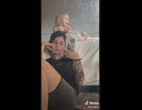 Little girl in bed gets up with nail file in mouth 