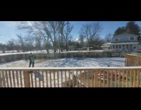 Guy throws boiling water instantly evaporates outside 