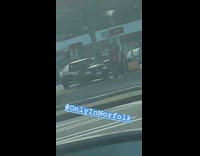 BitchMP - Guy orange vest flying kite on fishing rod