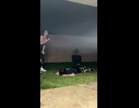 Guy does backflip lands on front