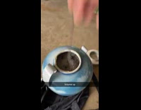 Guy jokes about tickling grandpa pokes ashes 