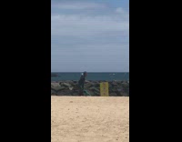 Man Pumps Balloon While Making Sound 