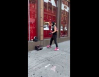 Collab IITW - Man NPC live video at the sidewalk