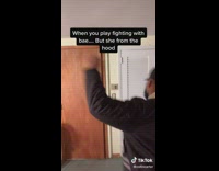 When you play fighting with bae