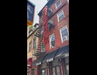 Poster about hair on the fire escape