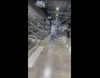 Man in tank top tiktok dance at the gym