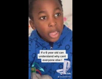 Girl asks brother do black lives matter 