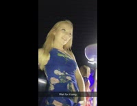 Collab KaleSaladIG - Girl slips off boat falls in water