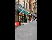 Collab winy - Man carry bull statue inside meat shop