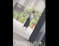 Girl poses for photos alone 