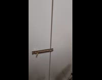 Man unlocks one door both doors open