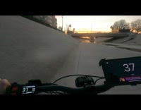 Guy falls off electric bicycle concrete fail