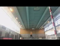 Collab ExtremeIG - Shirtless guy black pants juggles six balls 