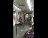 Collab Subway Creatures - Tiny monkey climbs in metro train 