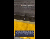 Smartphone lost and dropped on train tracks