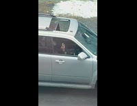 Guy yells out open car window santa 