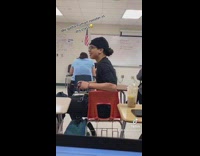 Guy in class makes chicken noise and barks like dog 