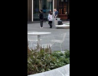 Man and Woman tiktok dance at park