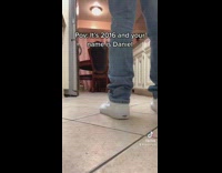 Daniel leg blue jeans white vans