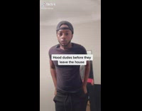 Collab BitchIG2 - Guy checking out himself in the mirror from behind 