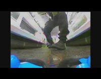 Guy flies drone through subway train pt. 2