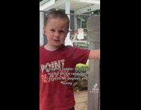 Mom tells son to take off rainboots 