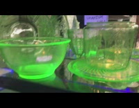 Store sells uranium glass glows green guy