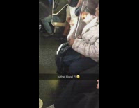 Is that blood on subway