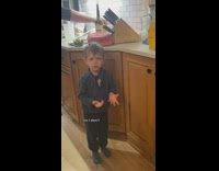 Little boy crying about avocados guacamole 