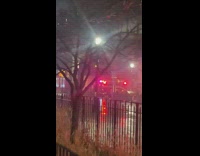 NYFD surrounds street where fireworks are exploding in sewer