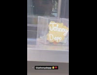 Starbucks tip jars for Johnny Depp 