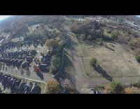 Drone falls lands at birthday party park 