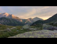 Timelapse of the mountain view from the alps