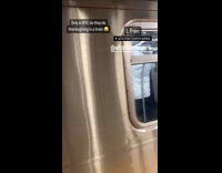 Collab WINY - Group thanksgiving party inside the subway train