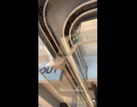 Conveyor belt deliver McDonalds order paper bag