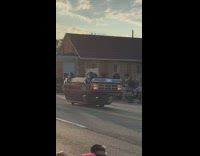 Car in upside down position driven on the road