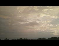View of sunset and rainbow in India 