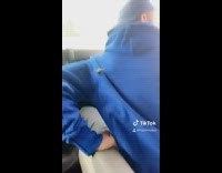 Collab VIBES - Bee on blue sweater scares guy car