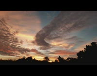 Sunset view on the sky with worship chant Part 2