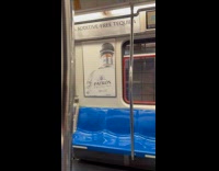 Submitter shows nipple tapes stuck on subway wall