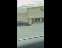 Two Girls dance empty parking lot