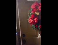 Guy walks into house and sees kids running around on pole