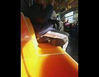 (DUPLICATE) Guy Eats Pop Tart Food Out of Subway Seat