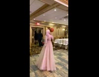 BitchMP - Girl pink dress spinning basketball