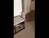 Small bald baby dancing to drake music